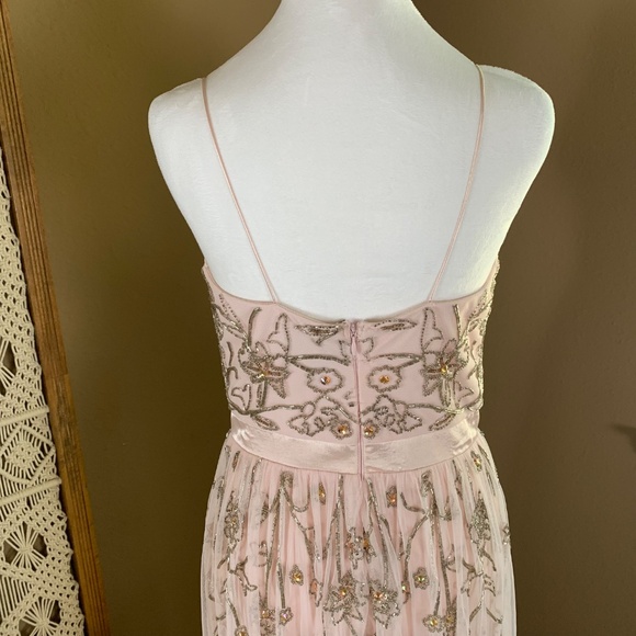 Aidan Mattox Embellished Tulle Maxi Dress Size 10 - Picture 8 of 16